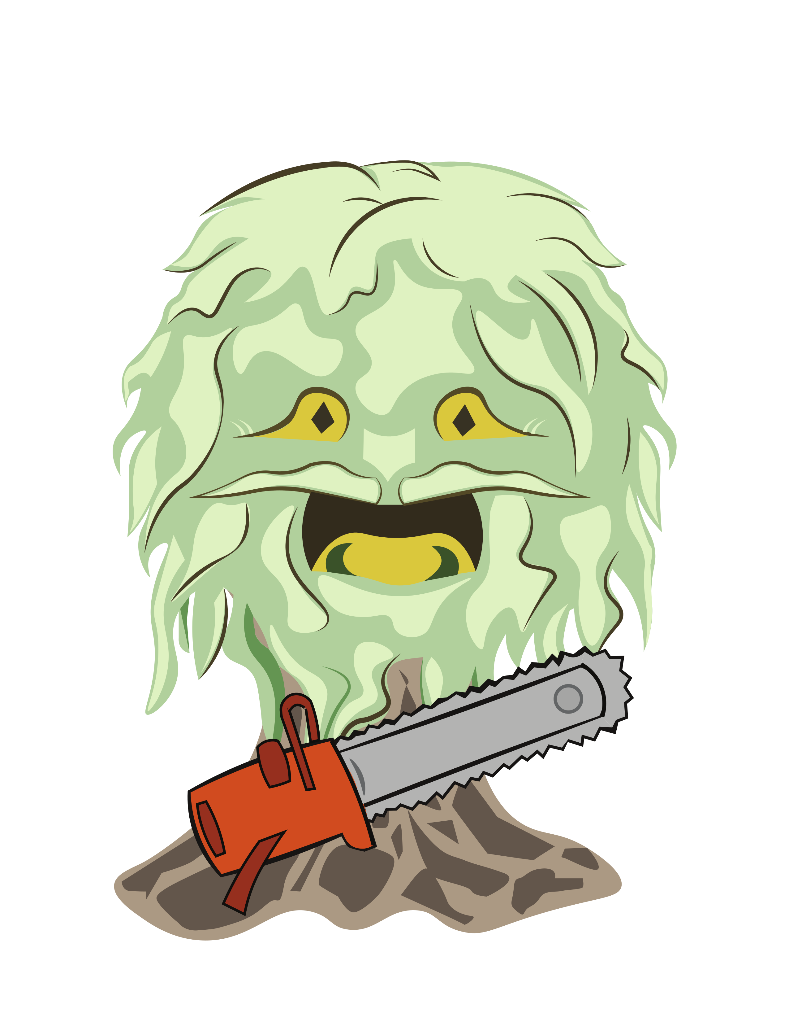 Bradford pear tree graphic